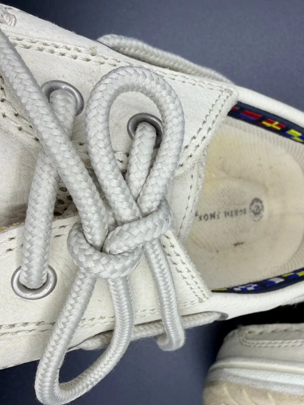 Earth Shoe Cream Leather Boat Shoes Men's Size 8